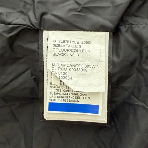 Canada Goose Lorette Parka Black Woman’s Size Small Hood Pockets - Picture 12 of 14
